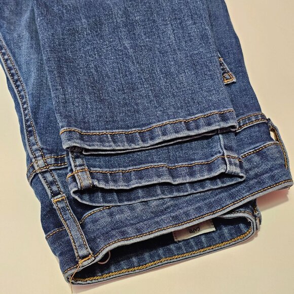 Calvin Klein Womens Dark Blue Skinny Leg Denim Jeans Sz 8 Mid-Rise Stretch Fit - Picture 11 of 11